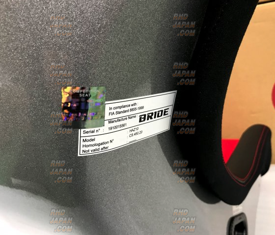 BRIDE ZETA IV Low Max Full Bucket Seat - Black FRP Shell